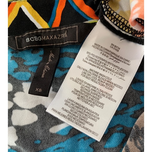 BCBGMaxAzria Multicolor Wrap Dress XS - Picture 5 of 5